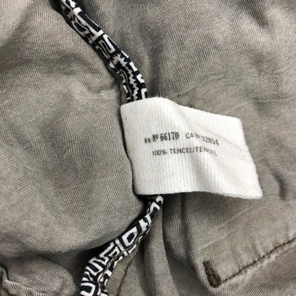 ANTHROPOLOGIE Tencel green Cargo Jacket small - Picture 5 of 6